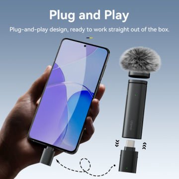 WM-10 Type C Akıllı Telefon ve Tabletler için Kablosuz Mikrofon