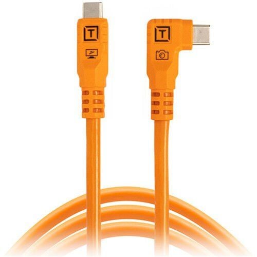 Tether Pro Optima 10G USB-C to USB-C 1.8m Dik Açılı Bağlantı Kablosu