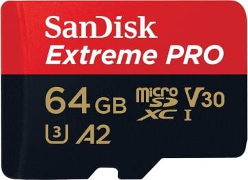 64GB Extreme Pro UHS-I MicroSDXC Hafıza Kartı