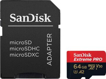 64GB Extreme Pro UHS-I MicroSDXC Hafıza Kartı