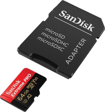 64GB Extreme Pro UHS-I MicroSDXC Hafıza Kartı