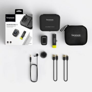Blink 500 Pro B5 (TX + RXUC) Android Cihazlar için Kablosuz Yaka Mikrofon Sistemi