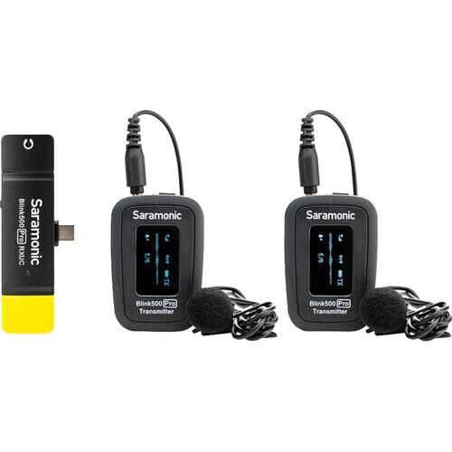 Blink 500 Pro B6 (TX + TX + RXUC) Android Cihazlar için Kablosuz Yaka Mikrofon Sistemi