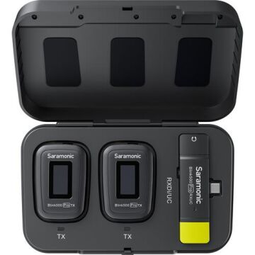 Blink 500 Pro B6 (TX + TX + RXUC) Android Cihazlar için Kablosuz Yaka Mikrofon Sistemi