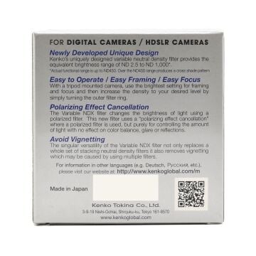 77mm Variable NDX Filtre