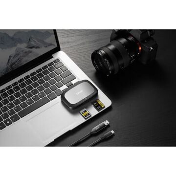 CFexpress Tip A için Çift Yuvalı USB 3.2 Gen 2 Tip-C Kart Okuyucu