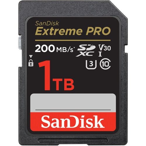 1TB Extreme Pro SDXC UHS-I 200 mb/s V30 SD Hafıza Kartı