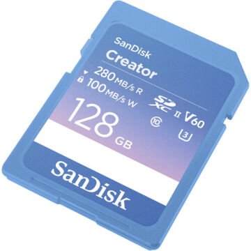 128GB Creator SDXC UHS-II 280 mb/s V60 SD Hafıza Kartı
