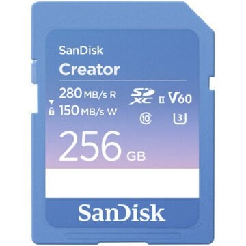 256GB Creator SDXC UHS-II 280 mb/s V60 SD Hafıza Kartı