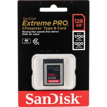 128GB Extreme Pro 1700 mb/s CF Express Type B Hafıza Kartı