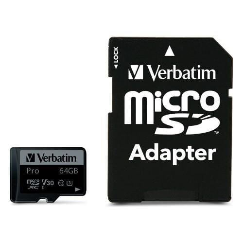 Verbatim 64GB Pro UHS-I MicroSDXC Hafıza Kartı