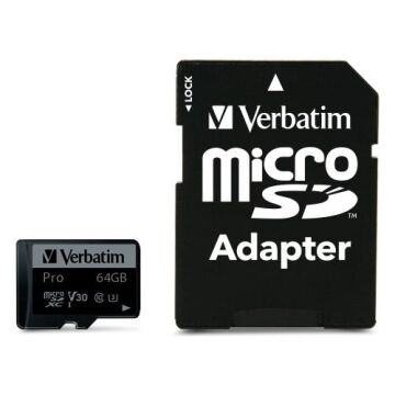 Verbatim 64GB Pro UHS-I MicroSDXC Hafıza Kartı