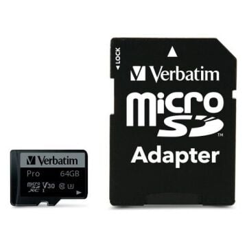 Verbatim 64GB Pro UHS-I MicroSDXC Hafıza Kartı