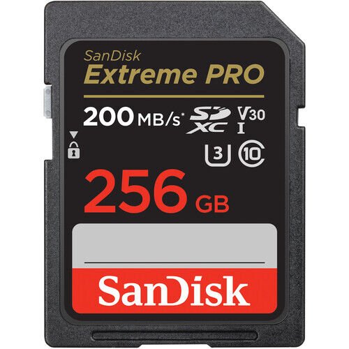 Extreme Pro 256 GB SDXC UHS-I 200 mb/s V30 SD Hafıza Kartı