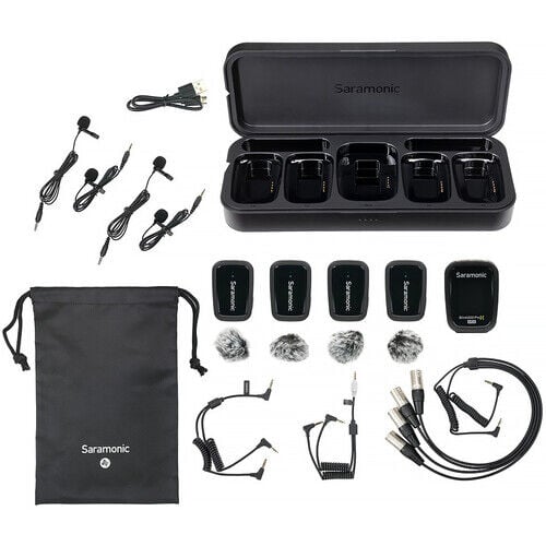 ProX B8 4 Kişilik Kablosuz Yaka Mikrofonu Sistemi