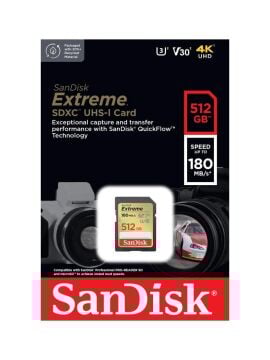 512GB Extreme SDXC UHS-I SD Hafıza Kartı