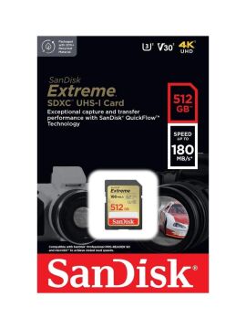 512GB Extreme SDXC UHS-I SD Hafıza Kartı