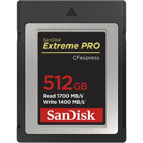 512GB Extreme Pro 1700 mb/s CF Express Type B Hafıza Kartı