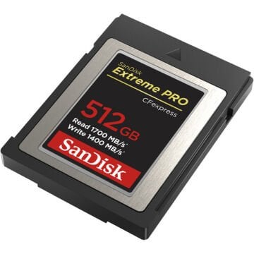 512GB Extreme Pro 1700 mb/s CF Express Type B Hafıza Kartı