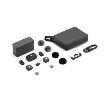 MIC 3 (2 TX + 1 RX + Charging Case) 2 Konuşmacılı Kablosuz Mikrofon Sistemi