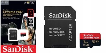 1TB Extreme Pro UHS-I MicroSDXC Hafıza Kartı