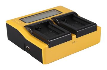 NP-FW50 Bataryalar İçin Dual LCD / USB Şarj Ünitesi (7580)