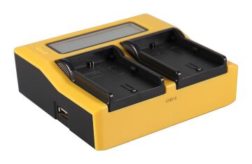 LP-E6 Bataryalar İçin Dual LCD / USB Şarj Ünitesi (7583)