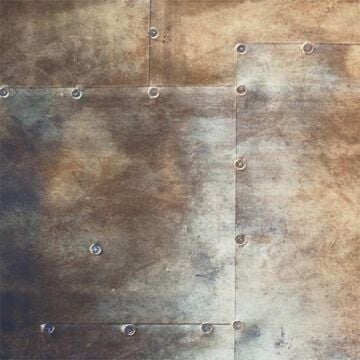 150x210cm Paslı Metal Temalı Taşınabilir Fon (5712)