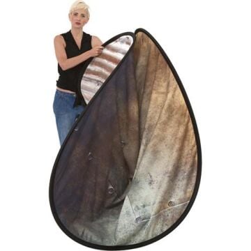 150x210cm Paslı Metal Temalı Taşınabilir Fon (5712)