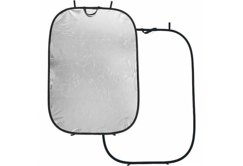 Panelite 180x120cm Gümüş/Beyaz Katlanır Reflektör (7231)