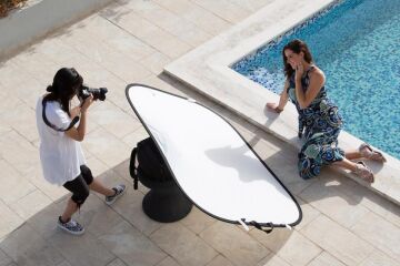 Panelite 180x120cm Altın/Beyaz Katlanır Reflektör (7241)