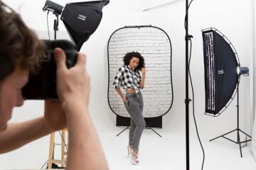 150x210cm Tuğla Duvar Temalı Taşınabilir Fon (5707)