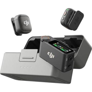 DJI MIC 3 (2 TX + 1 RX + Charging Case) 2 Konuşmacılı Kablosuz Mikrofon Sistemi