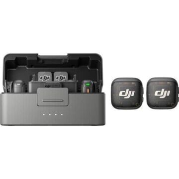 DJI MIC 3 (2 TX + 1 RX + Charging Case) 2 Konuşmacılı Kablosuz Mikrofon Sistemi