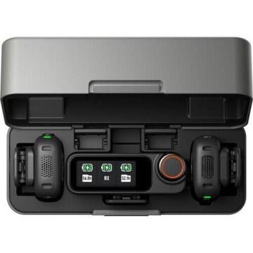 DJI MIC 3 (2 TX + 1 RX + Charging Case) 2 Konuşmacılı Kablosuz Mikrofon Sistemi