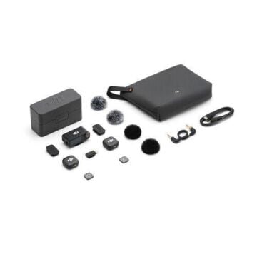 DJI MIC 3 (2 TX + 1 RX + Charging Case) 2 Konuşmacılı Kablosuz Mikrofon Sistemi