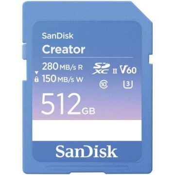 Creator 512GB UHS-II V60 SDXC Hafıza Kartı
