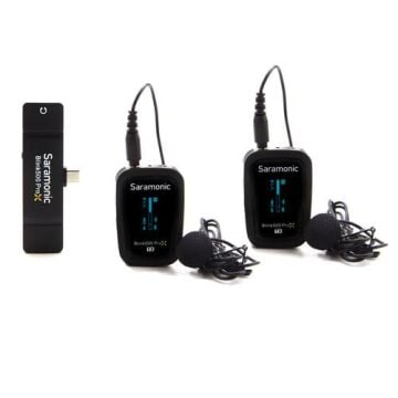 Blink 500 Pro X B6 (Tx+Tx+Rx) Type-C için Kablosuz Yaka Mikrofonu Sistemi