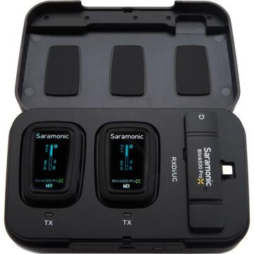 Blink 500 Pro X B6 (Tx+Tx+Rx) Type-C için Kablosuz Yaka Mikrofonu Sistemi