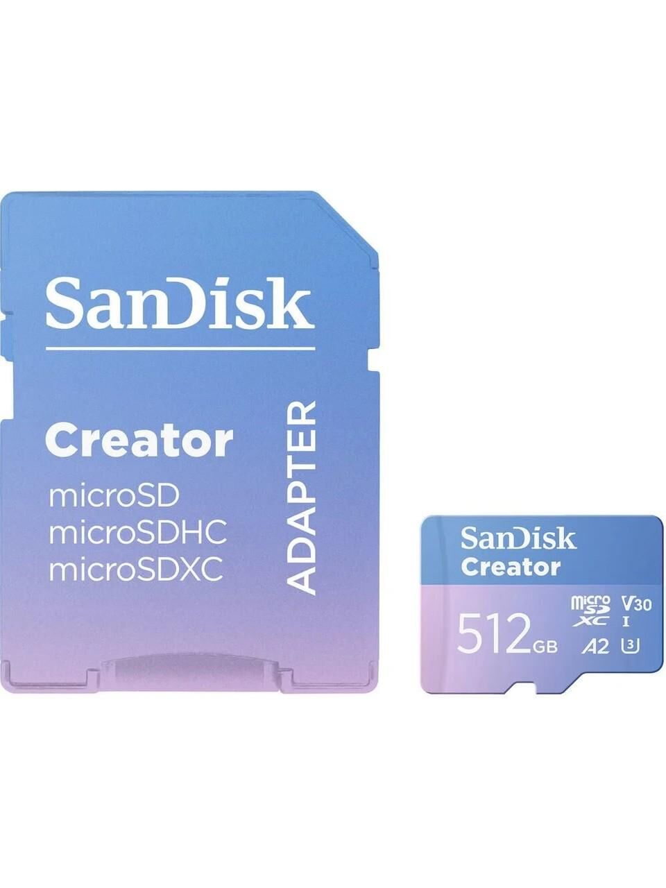 Creator 512GB UHS-I V30 MicroSDXC Hafıza Kartı