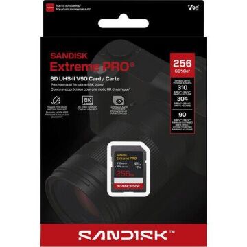 Extreme Pro 256GB UHS-II V90 SDXC Hafıza Kartı
