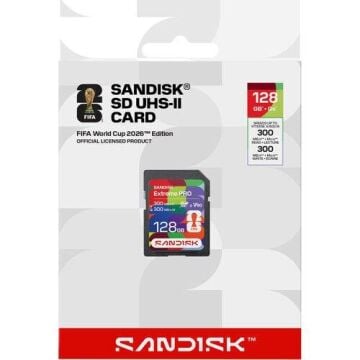 World Cup 2026 Edition 128GB Extreme Pro UHS-II V90 SDXC Hafıza Kartı (SDSDXDM-128G-GN4IH )