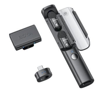 Magic Yapay Zeka Destekli Dönüştürülebilir Mini 2 Kişilik Kablosuz Mikrofon Sistemi(SKU02)