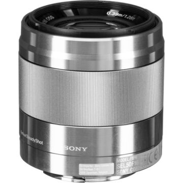 E 50mm F/1.8 OSS Lens (Gümüş/Sony E-Mount)