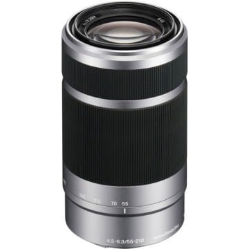 E 55-210mm F/4.5-6.3 OSS Lens (Gümüş/Sony E-Mount)