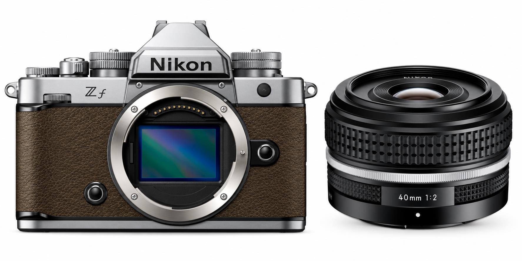 Zf Body + Nikkor Z 40mm F/2 SE Lens Kit (Gümüş ve Sepya Kahverengi)
