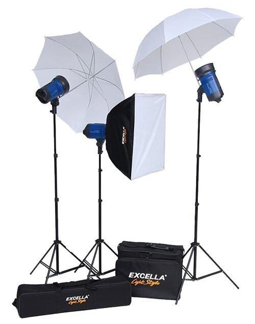 Cario Üçlü 350W Advanced Paraflaş Seti