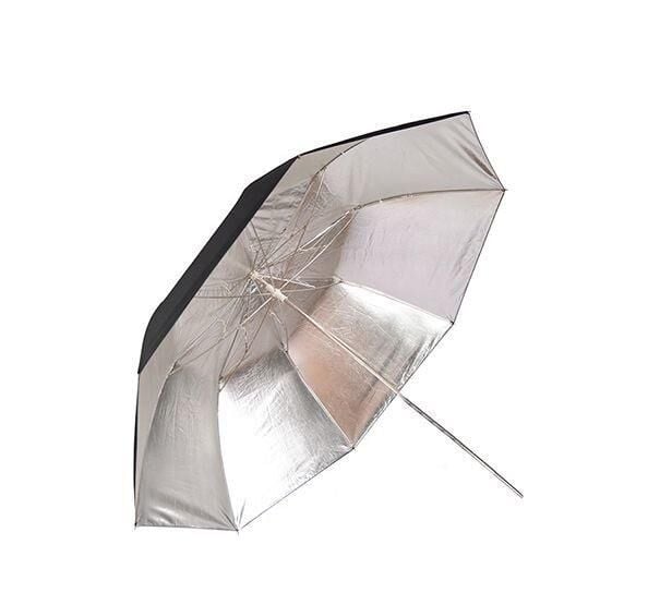 130cm Derin Siyah/Gümüş Şemsiye