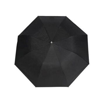 130cm Derin Siyah/Gümüş Şemsiye