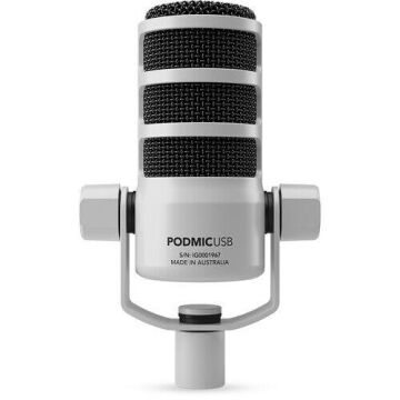 PodMic USB Kardioid Dinamik Mikrofon (Beyaz)